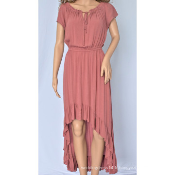 Robe longue irrégulière pour femme